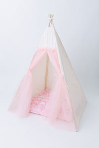 E & E Teepees Play Tents E & E Teepees Deluxe The Pink Cuddle Play Mattress