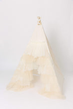 Load image into Gallery viewer, E &amp; E Teepees Play Tents E &amp; E Teepees The Ivory Ruffle Tulle Play Tent