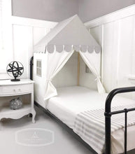 Load image into Gallery viewer, Domestic Objects Play Tents Grey Domestic Objects The &#39;Sweet Dreams&#39; Play House Bed Canopy