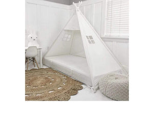 Domestic Objects Play Tents White / Twin 38" × 75" Inches Domestic Objects Play Tent Canopy