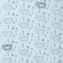 Load image into Gallery viewer, Feather Baby Pocket Long John - Curly Sheep on Baby Blue  100% Pima Cotton by Feather Baby