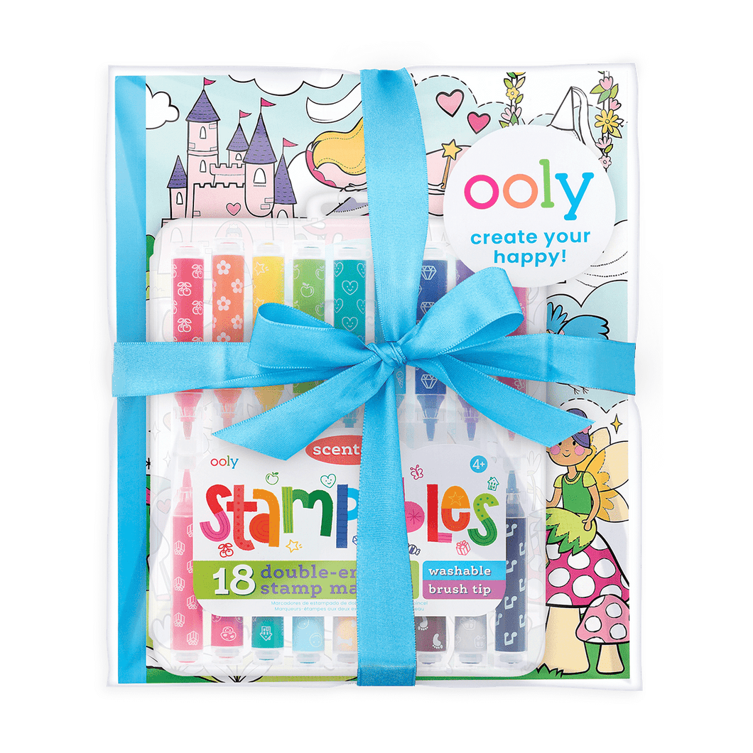 OOLY Princess & Fairies Stampable Coloring Giftables Pack by OOLY