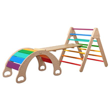 Load image into Gallery viewer, Wiwiurka Toys Rainbow BABY &amp; TODDLER CLIMBING SET by Wiwiurka Toys