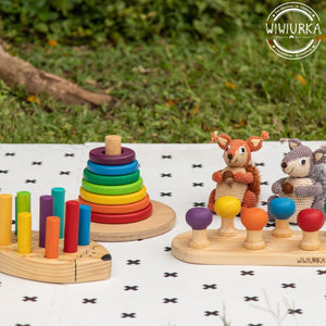 Wiwiurka Toys Rainbow LEARNING WITH THE RAINBOW SET by Wiwiurka Toys