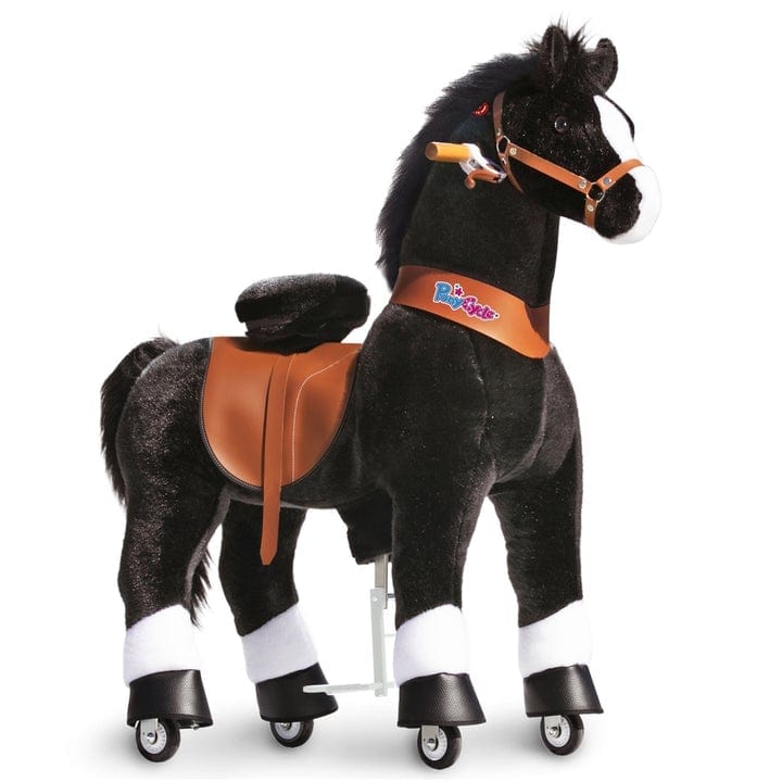 PonyCycle Ride On Toys Black Horse / Size 5 For Ages 7+ PonyCycle Kids Pedal Operated Ride On Toy - Model U