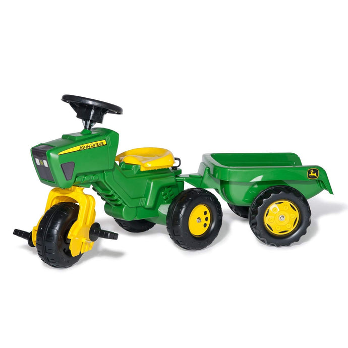 KETTLER USA Ride-Ons: Pedal John Deere 3-Wheeled Pedal Tractor With Trailer