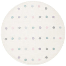 Load image into Gallery viewer, Safavieh Rugs 5&#39; X 5&#39; round / Ivory Safavieh Kids Collection Polka Dot Rug