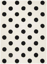 Load image into Gallery viewer, Safavieh Rugs 8&#39; X 10&#39; Safavieh Kids Collection Ivory and Black Polka Dot Rug