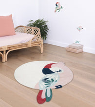 Load image into Gallery viewer, Lilipinso Rugs Lilipinso Cotton Rug - Tropica -  Parrot (pink)
