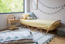 Load image into Gallery viewer, Lorena Canals Rugs Lorena Canals Azteca Natural Vintage Blue Small Washable Cotton Rug