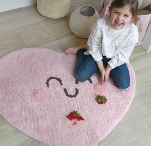 Lorena Canals Rugs Lorena Canals Happy Heart Washable Cotton Rug
