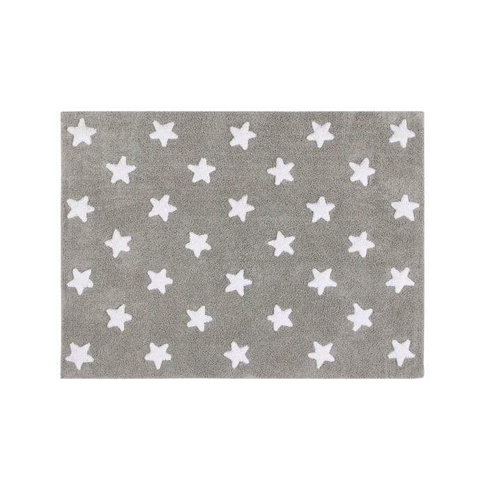 Lorena Canals Rugs Lorena Canals Stars Grey White Washable Cotton Rug