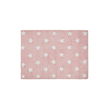 Load image into Gallery viewer, Lorena Canals Rugs Lorena Canals Stars Pink White Washable Cotton Rug