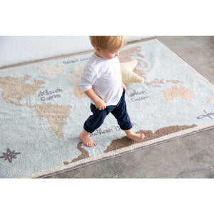 Lorena Canals Rugs Lorena Canals Washable Rug Vintage Map