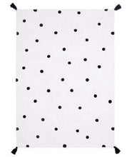 Load image into Gallery viewer, Lilipinso Rugs With Black Dots Lilipinso Rectangular Cotton Rug