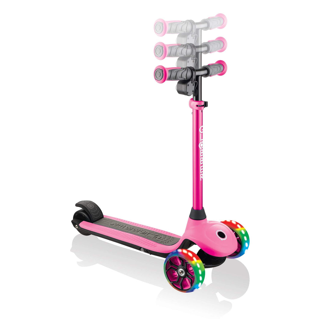Globber Scooters PINK Globber One K E-Motion 4 Kids Electric Scooter 3 Wheel (E4)