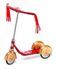 Load image into Gallery viewer, Morgan Cycle Scooters Red/Gold Morgan Cycle Retro Style 3 Wheel Kick Scooter