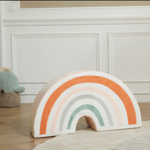 Wonder and Wise Seating Wonder and Wise Rainbow Pouf by Wonder and Wise
