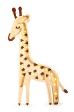 Load image into Gallery viewer, Little Lights US Serengeti Wood Little Lights Giraffe Lamp