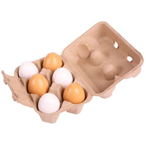 Bigjigs Toys Six Eggs in Carton