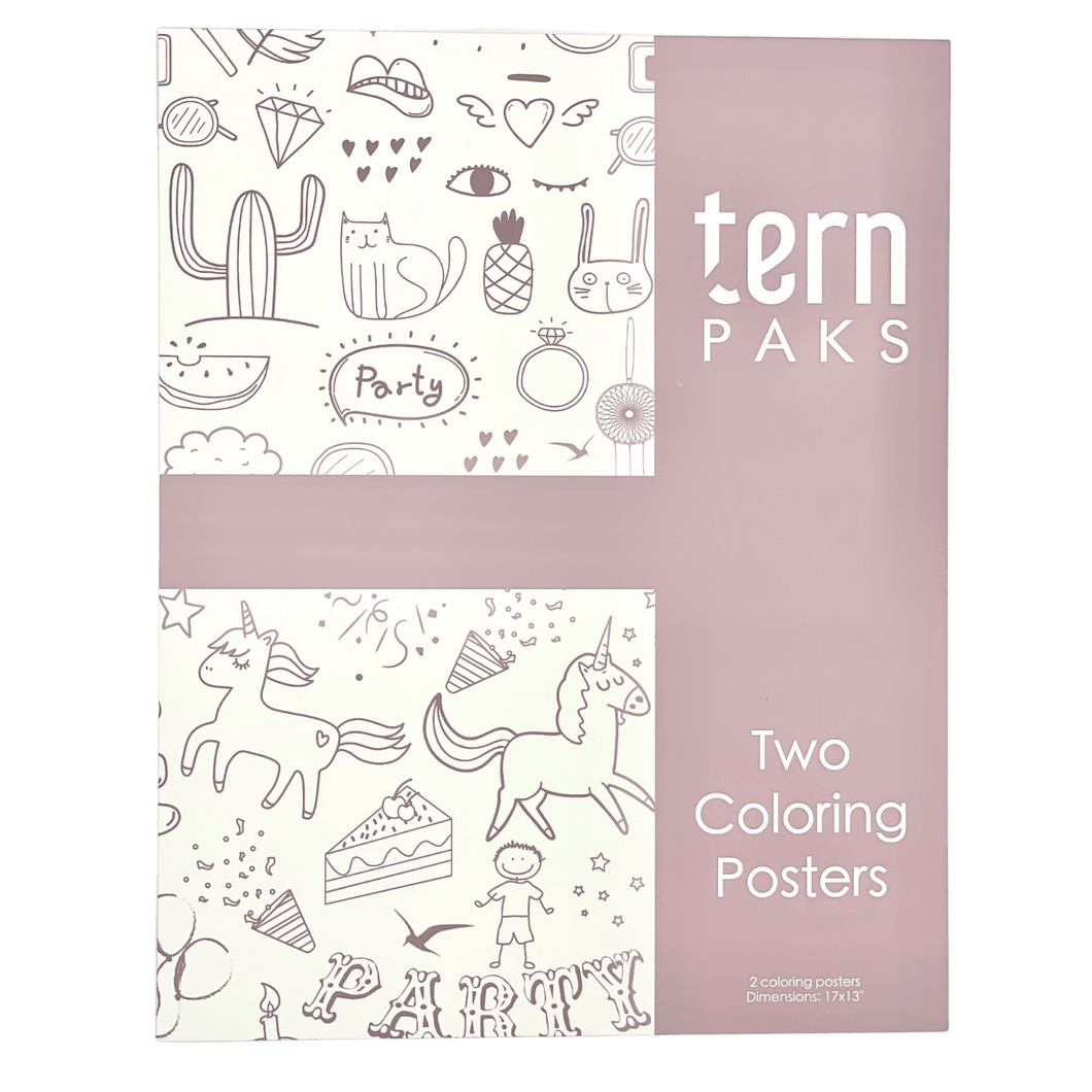 ternPaks Small Coloring Sheets: Celebration Set