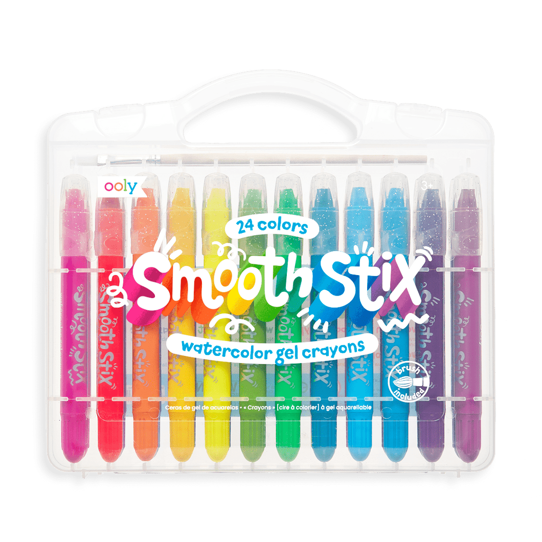 OOLY Smooth Stix Watercolor Gel Crayons - Set of 24 by OOLY