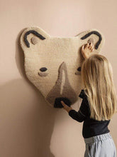 Load image into Gallery viewer, Ferm Living Storage Ferm Living Tufted Polar Bear Head - Off-white