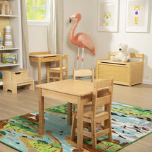 Load image into Gallery viewer, Melissa &amp; Doug Table and Chairs Melissa &amp; Doug Wooden Table &amp; Chairs - Natural
