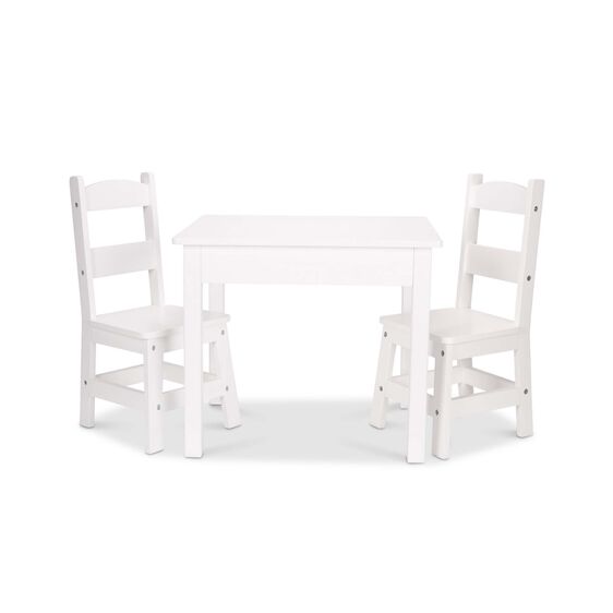 Melissa & Doug Table and Chairs White Melissa & Doug Wooden Table & Chairs