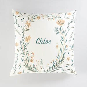 Minted Tables and Chairs Apricot / CLASSIC COTTON CANVAS Minted Cheerful Blessing Large Floor Pillow