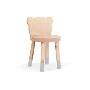 Nico and Yeye Tables and Chairs MAPLE / GRAY / 12" LEGS Nico and Yeye Baba Bear Solid Wood Kids Chair (Set of 2)