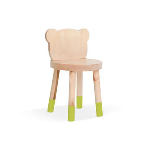 Nico and Yeye Tables and Chairs MAPLE / GREEN / 12" LEGS Nico and Yeye Baba Bear Solid Wood Kids Chair (Set of 2)