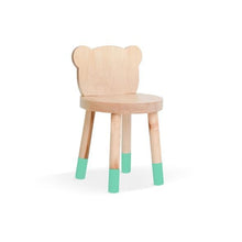 Load image into Gallery viewer, Nico and Yeye Tables and Chairs MAPLE / MINT / 12&quot; LEGS Nico and Yeye Baba Bear Solid Wood Kids Chair (Set of 2)