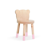 Load image into Gallery viewer, Nico and Yeye Tables and Chairs MAPLE / PINK / 12&quot; LEGS Nico and Yeye Baba Bear Solid Wood Kids Chair (Set of 2)