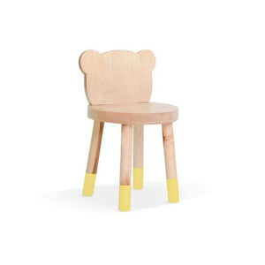 Nico and Yeye Tables and Chairs MAPLE / YELLOW / 12" LEGS Nico and Yeye Baba Bear Solid Wood Kids Chair (Set of 2)