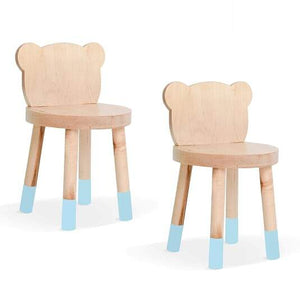 Nico and Yeye Tables and Chairs Nico and Yeye Baba Bear Solid Wood Kids Chair (Set of 2)