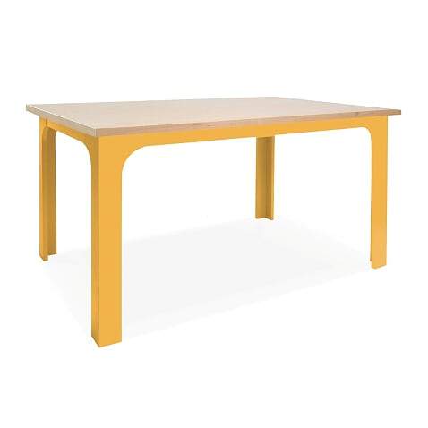 Nico and Yeye Tables/Chairs BIRCH / ORANGE / CONVERTIBLE (20.5