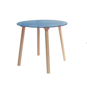 Nico and Yeye Tables/Chairs LARGE / MAPLE / PACIFIC BLUE Nico and Yeye AC/BC Acrylic Craft Kids Table