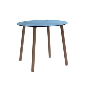 Nico and Yeye Tables/Chairs LARGE / WALNUT / PACIFIC BLUE Nico and Yeye AC/BC Acrylic Craft Kids Table