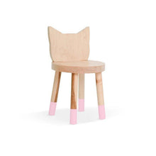 Load image into Gallery viewer, Nico and Yeye Tables/Chairs MAPLE / PINK / 12&quot; Nico and Yeye Kitty Kids Chair (Set of 2)