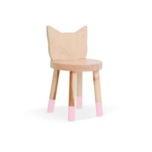 Nico and Yeye Tables/Chairs MAPLE / PINK / 12" Nico and Yeye Kitty Kids Chair (Set of 2)