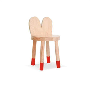 Nico and Yeye Tables/Chairs MAPLE / RED / 12" Nico and Yeye Lola Solid Wood Kids Chair (Set of 2)