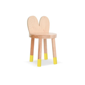 Nico and Yeye Tables/Chairs MAPLE / YELLOW / 12" Nico and Yeye Lola Solid Wood Kids Chair (Set of 2)