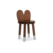 Load image into Gallery viewer, Nico and Yeye Tables/Chairs WALNUT / GRAY / 12&quot; Nico and Yeye Lola Solid Wood Kids Chair (Set of 2)