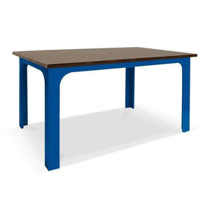 Nico and Yeye Tables/Chairs WALNUT / PACIFIC BLUE / CONVERTIBLE (20.5" AND 24.5") Nico and Yeye Craft Kids Table
