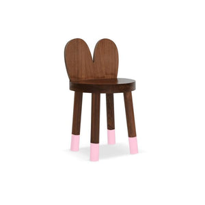 Nico and Yeye Tables/Chairs WALNUT / PINK / 12" Nico and Yeye Lola Solid Wood Kids Chair (Set of 2)