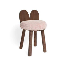 Load image into Gallery viewer, Nico and Yeye Tables/Chairs WALNUT / PINK Nico and Yeye Fuzzy Lola Kids Chair