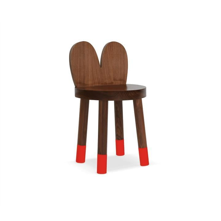 Nico and Yeye Tables/Chairs WALNUT / RED / 12