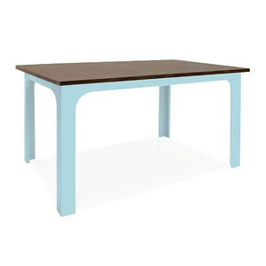 Nico and Yeye Tables/Chairs WALNUT / SKY BLUE / CONVERTIBLE (20.5" AND 24.5") Nico and Yeye Craft Kids Table
