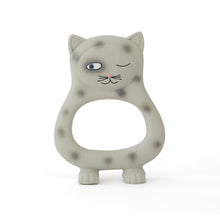 Load image into Gallery viewer, OYOY Teether OYOY Benny Cat Baby Teether - Grey